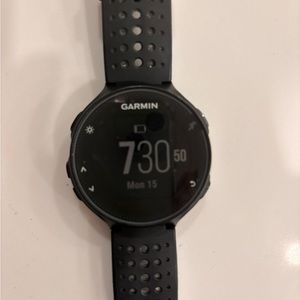 Garmin Forerunner® 235 Black and Gray Silicone Watch